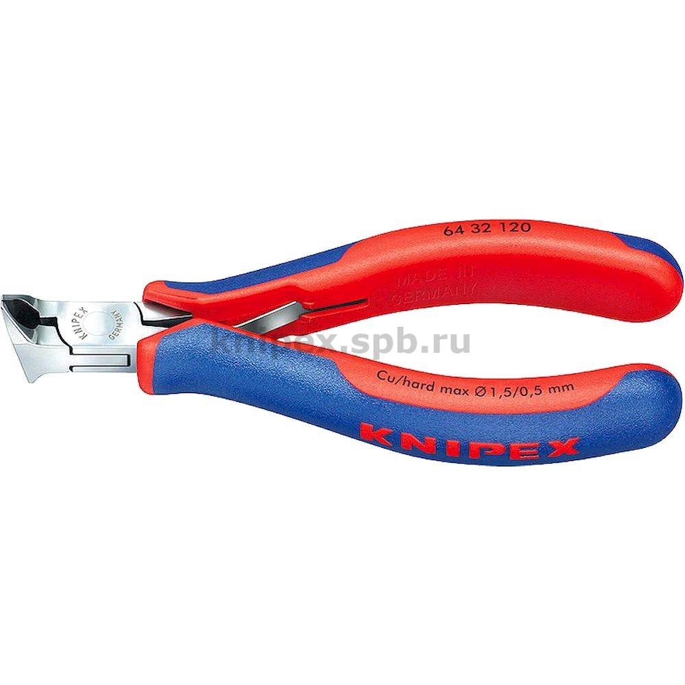 Купить Knipex KN-6432120. Кусачки торцевые для электроники KNIPEX 64 32 120  - цена, описание товара, технические характеристики, каталог производителя  | knipex.spb.ru