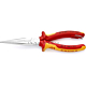 Knipex KN-2616200T. Круглогубцы с плоскими губками с режущими кромками, 200 мм, KNIPEX 26 16 200T