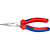 Knipex KN-2505140. Тонкогубцы радиомонтажные с плоскими губками и режушими кромками, 140 мм, KNIPEX 25 05 140