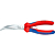 Knipex KN-2625200. Круглогубцы с плоскими губками с режущими кромками, 200 мм, KNIPEX 26 25 200